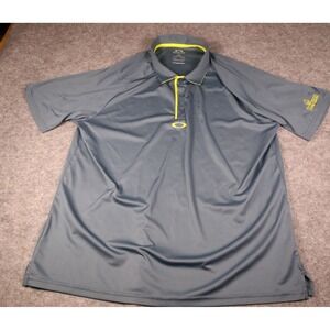Oakley O-Hydrolix Golf Polo Shirt Men's XXL Gray Las Vegas Country Club